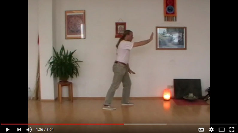 Wu Tai Chi Übungen ‚Das Knie streifen‘